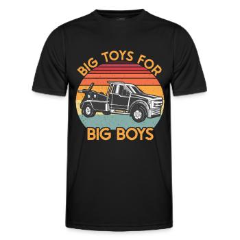 Tow truck - Men's Functional T-Shirt - black - Front - AI Model Male 178 dark (178cm)