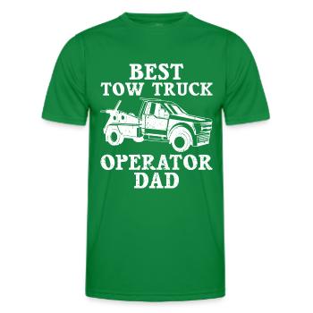 Tow truck - Men's Functional T-Shirt - kelly green - Front - AI Model Male 178 dark (178cm)