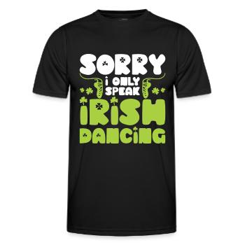 Irish Dance - Men's Functional T-Shirt - black - Front - AI Model Male 178 dark (178cm)