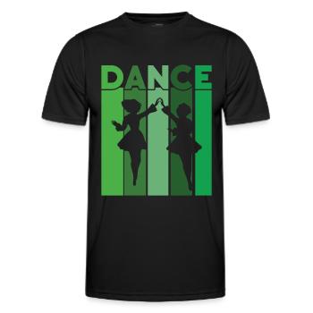 Danse irlandaise - T-shirt sport Homme - noir - Devant - AI Model Male 178 dark (178cm)