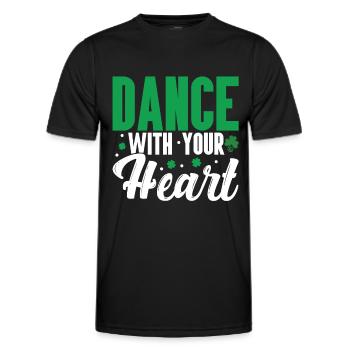 Danse irlandaise - T-shirt sport Homme - noir - Devant - AI Model Male 178 dark (178cm)