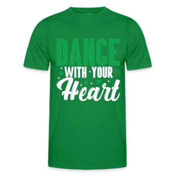 Irish Dance - Men's Functional T-Shirt - kelly green - Front - AI Model Male 178 dark (178cm)