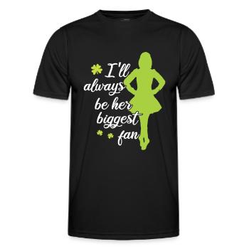 Danse irlandaise - T-shirt sport Homme - noir - Devant - AI Model Male 178 dark (178cm)
