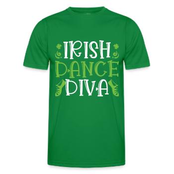 Irish Dance - Men's Functional T-Shirt - kelly green - Front - AI Model Male 178 dark (178cm)
