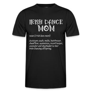 Irish Dance - Men's Functional T-Shirt - black - Front - AI Model Male 178 dark (178cm)