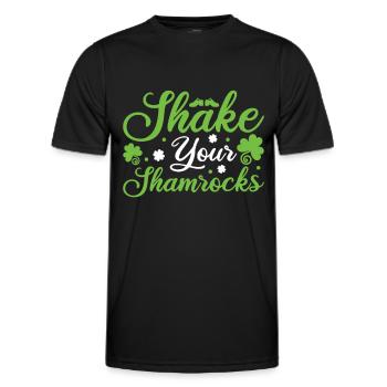 Irish Dance - Men's Functional T-Shirt - black - Front - AI Model Male 178 dark (178cm)