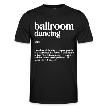 Salle de bal - T-shirt sport Homme - noir - Devant - AI Model Male 178 dark (178cm)