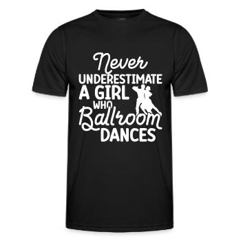 Salle de bal - T-shirt sport Homme - noir - Devant - AI Model Male 178 dark (178cm)