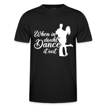Salle de bal - T-shirt sport Homme - noir - Devant - AI Model Male 178 dark (178cm)
