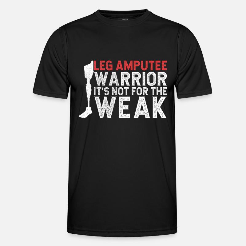 Amputation - Männer Funktions-T-Shirt - Schwarz