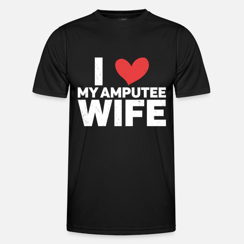 Amputation - Männer Funktions-T-Shirt - Schwarz