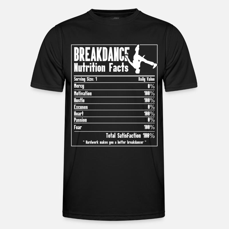 Break Dance - Männer Funktions-T-Shirt - Schwarz
