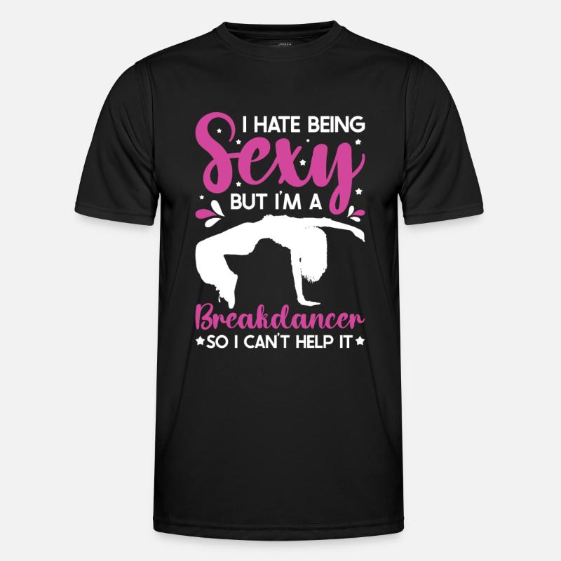 Break Dance - Männer Funktions-T-Shirt - Schwarz