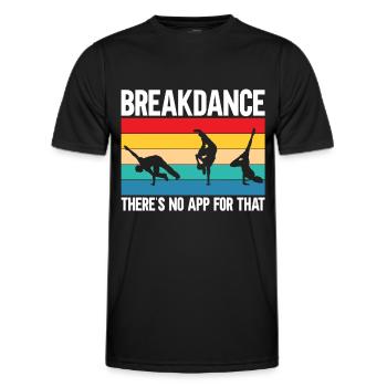 Break Dancing - Men's Functional T-Shirt - black - Front - AI Model Male 178 dark (178cm)
