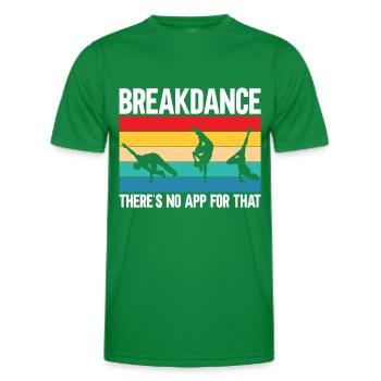 Break Dancing - Men's Functional T-Shirt - kelly green - Front - AI Model Male 178 dark (178cm)