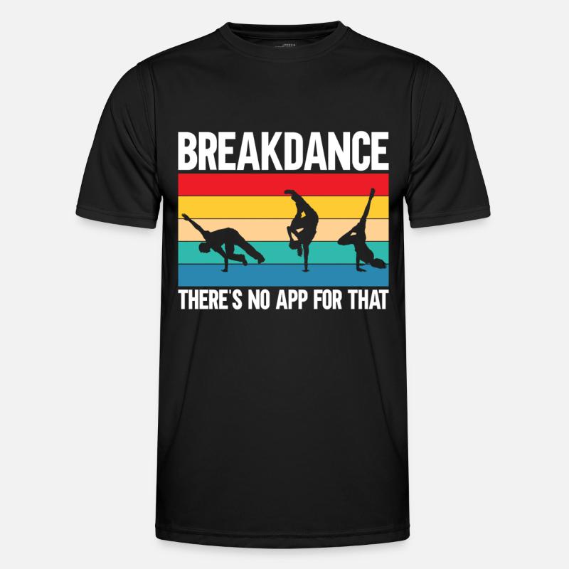 Break Dance - Männer Funktions-T-Shirt - Schwarz