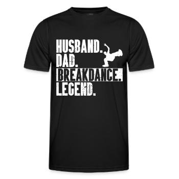 Break Dancing - Men's Functional T-Shirt - black - Front - AI Model Male 178 dark (178cm)