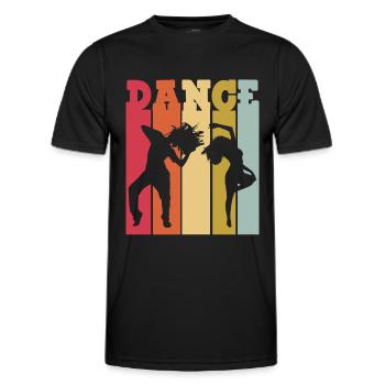 Break Dancing - Men's Functional T-Shirt - black - Front - AI Model Male 178 dark (178cm)