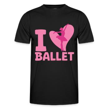 Ballet - T-shirt sport Homme - noir - Devant - AI Model Male 178 dark (178cm)