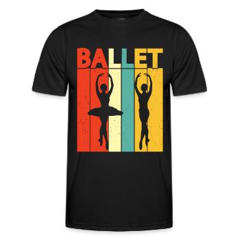 Ballet - T-shirt sport Homme - noir - Devant - AI Model Male 178 dark (178cm)