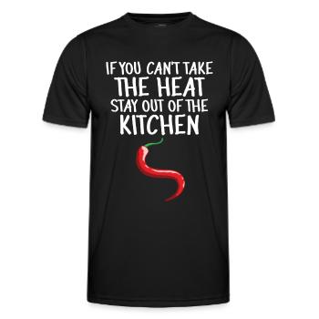 Chili-Pfeffer - Männer Funktions-T-Shirt - Schwarz - Vorne - AI Model Male 178 dark (178cm)
