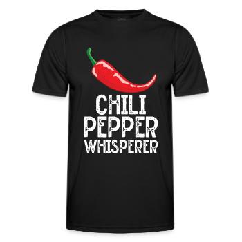 Chili-Pfeffer - Männer Funktions-T-Shirt - Schwarz - Vorne - AI Model Male 178 dark (178cm)