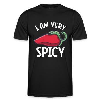 Chili-Pfeffer - Männer Funktions-T-Shirt - Schwarz - Vorne - AI Model Male 178 dark (178cm)