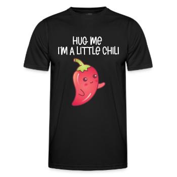Chili-Pfeffer - Männer Funktions-T-Shirt - Schwarz - Vorne - AI Model Male 178 dark (178cm)