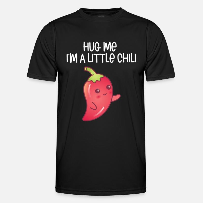 Chili-Pfeffer - Männer Funktions-T-Shirt - Schwarz