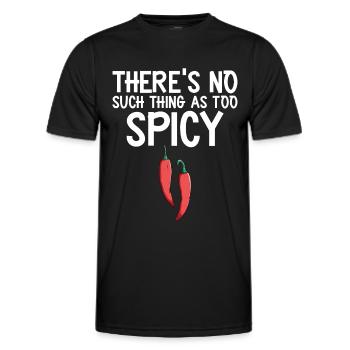Chili-Pfeffer - Männer Funktions-T-Shirt - Schwarz - Vorne - AI Model Male 178 dark (178cm)