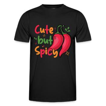 Chili-Pfeffer - Männer Funktions-T-Shirt - Schwarz - Vorne - AI Model Male 178 dark (178cm)