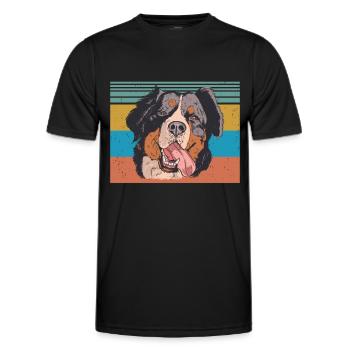 Berner - Männer Funktions-T-Shirt - Schwarz - Vorne - AI Model Male 178 dark (178cm)