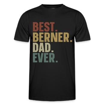 Berner - Männer Funktions-T-Shirt - Schwarz - Vorne - AI Model Male 178 dark (178cm)