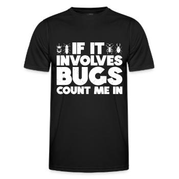 Insecte - T-shirt sport Homme - noir - Devant - AI Model Male 178 dark (178cm)