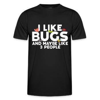 Insecte - T-shirt sport Homme - noir - Devant - AI Model Male 178 dark (178cm)