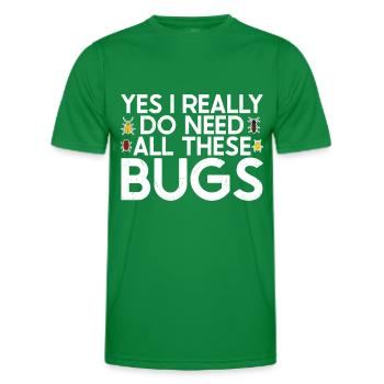 Insekt - Männer Funktions-T-Shirt - Kelly Green - Vorne - AI Model Male 178 dark (178cm)