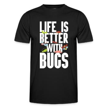 Insecte - T-shirt sport Homme - noir - Devant - AI Model Male 178 dark (178cm)