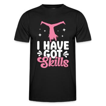 Wagenrad -Gymnast Stürzen - Männer Funktions-T-Shirt - Schwarz - Vorne - AI Model Male 178 dark (178cm)