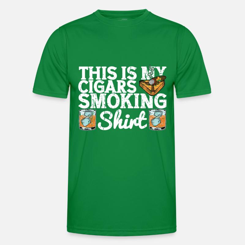 Cigar cigarette smokers Men's Functional T-Shirt