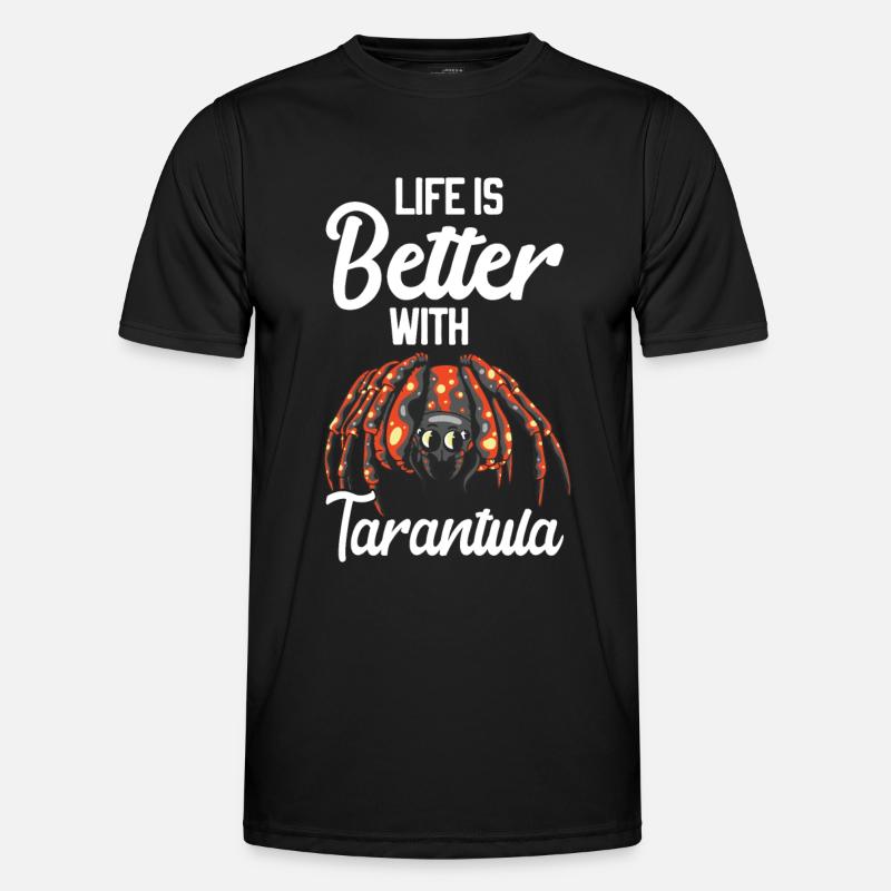 Tarantel - Männer Funktions-T-Shirt - Schwarz