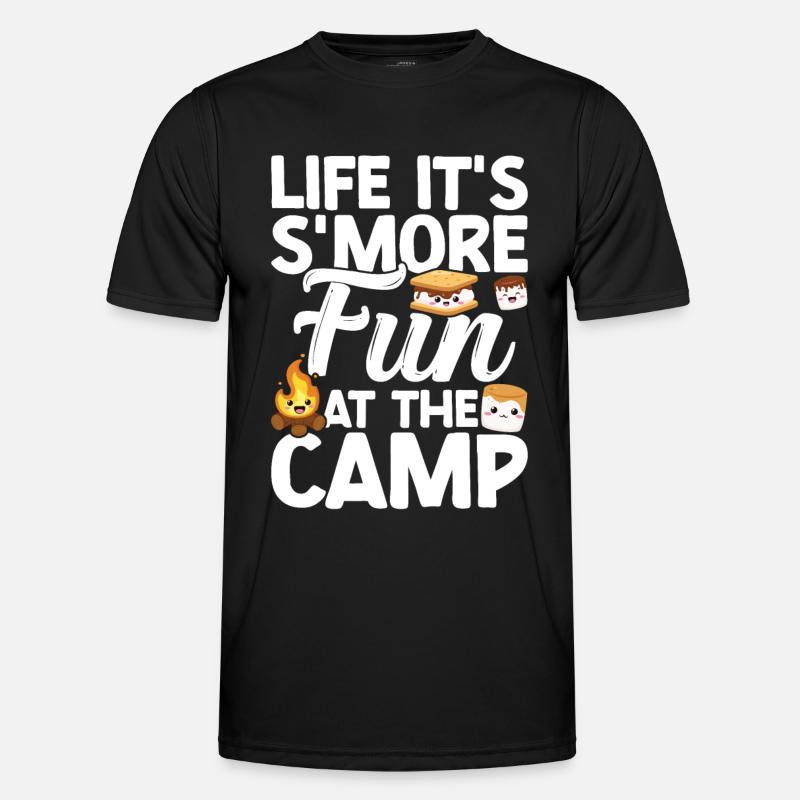 Marshmallow S'more - Men's Functional T-Shirt - black