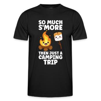 Marshmallow S'more - Männer Funktions-T-Shirt - Schwarz - Vorne - AI Model Male 178 dark (178cm)