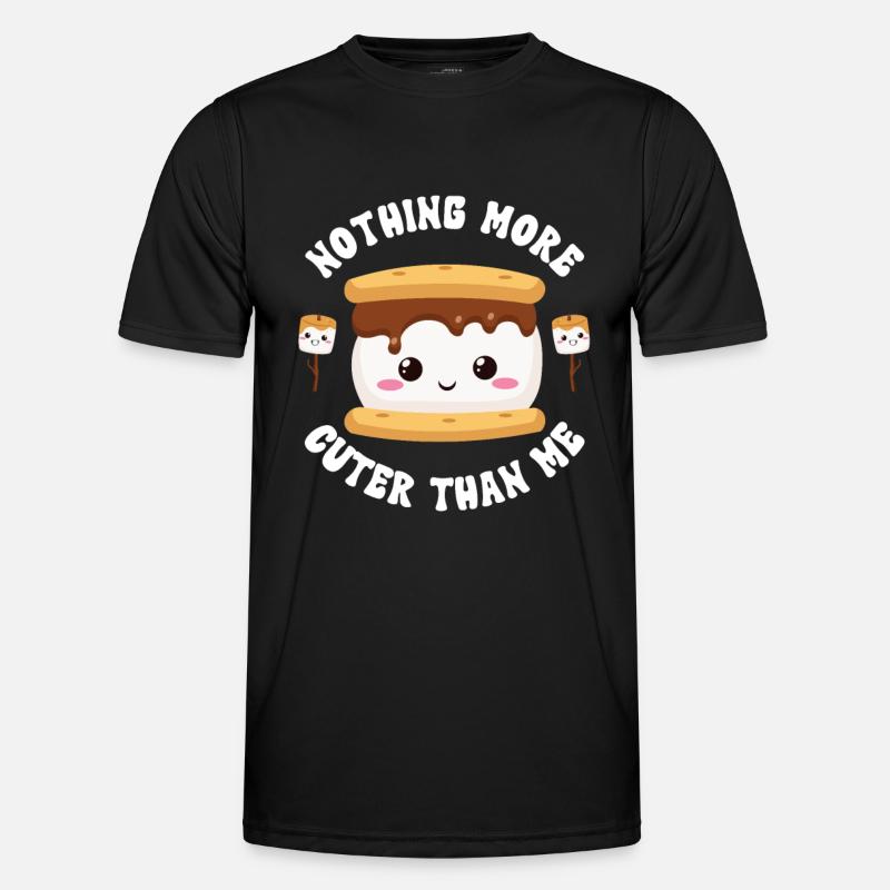 Marshmallow S'more - Men's Functional T-Shirt - black