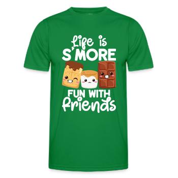 Marshmallow S'more - Men's Functional T-Shirt - kelly green - Front - AI Model Male 178 dark (178cm)