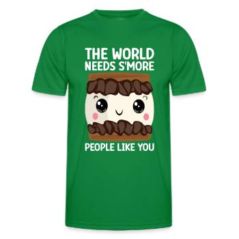 Marshmallow S'more - Men's Functional T-Shirt - kelly green - Front - AI Model Male 178 dark (178cm)