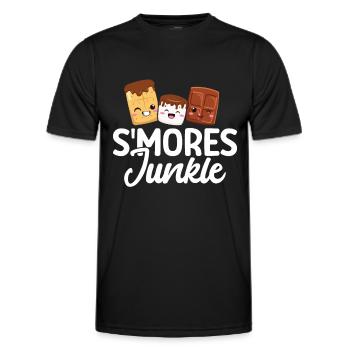 Marshmallow S'more - Männer Funktions-T-Shirt - Schwarz - Vorne - AI Model Male 178 dark (178cm)