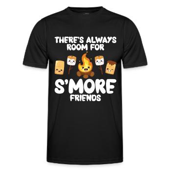 Marshmallow S'more - Männer Funktions-T-Shirt - Schwarz - Vorne - AI Model Male 178 dark (178cm)