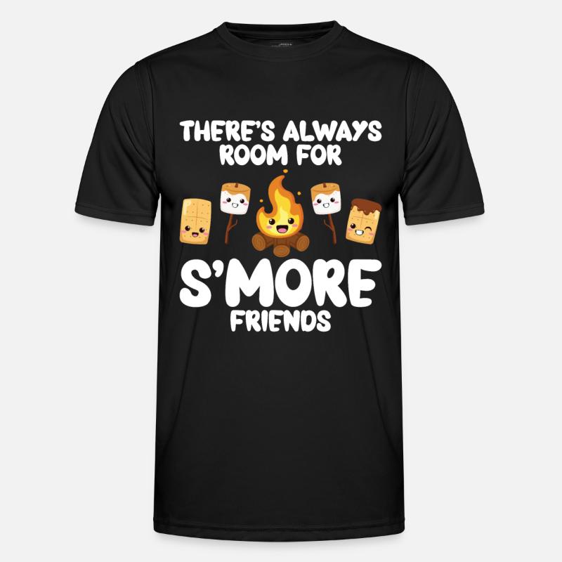 Marshmallow S'more - Männer Funktions-T-Shirt - Schwarz