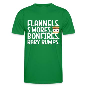 Marshmallow S'more - Men's Functional T-Shirt - kelly green - Front - AI Model Male 178 dark (178cm)