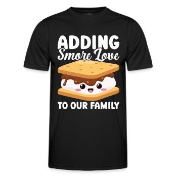 Marshmallow S'more - Männer Funktions-T-Shirt - Schwarz - Vorne - AI Model Male 178 dark (178cm)